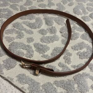 Classic Brown Leather Like Belt